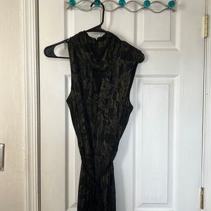 Black and gold detail jumpsuit